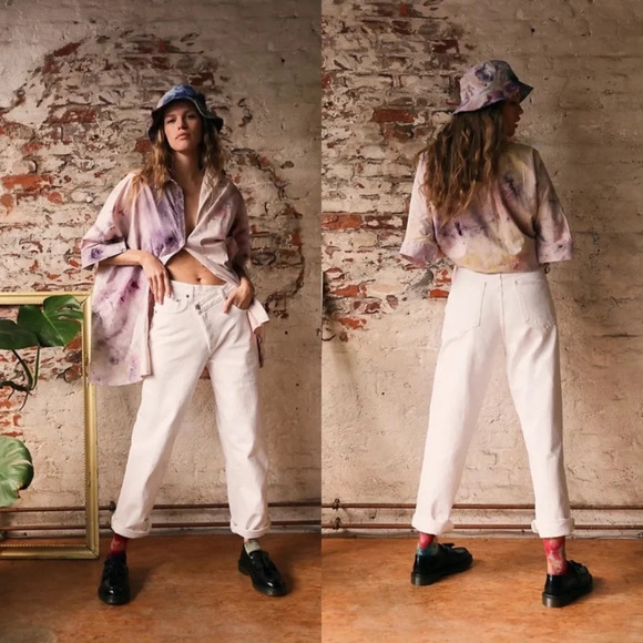 AGOLDE Criss Cross Wide Leg Jeans - Picture 3 of 14